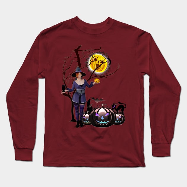 Halloween-parties Long Sleeve T-Shirt by Just Kidding by Nadine May